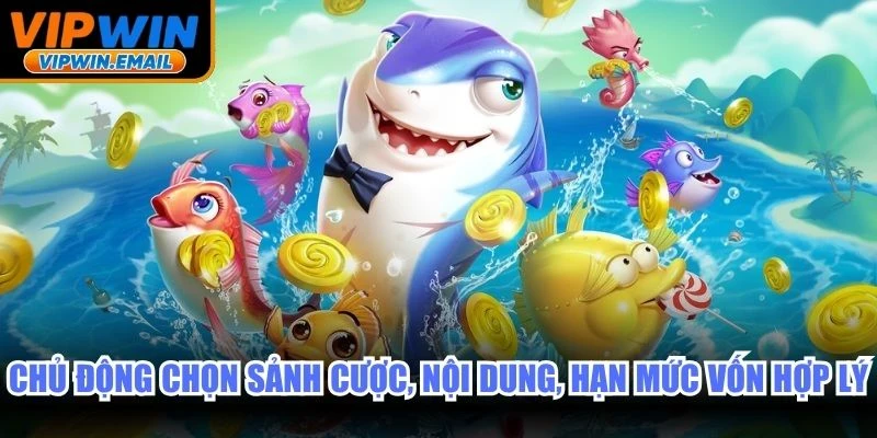 Chủ động chọn sảnh cược, nội dung, hạn mức vốn ban đầu hợp lý