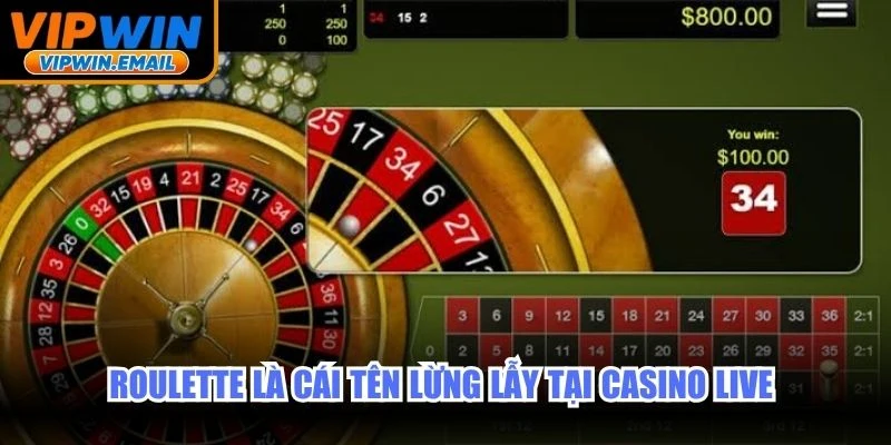 Roulette là cái tên lừng lẫy tại casino live với nhiều tỷ lệ thưởng cao