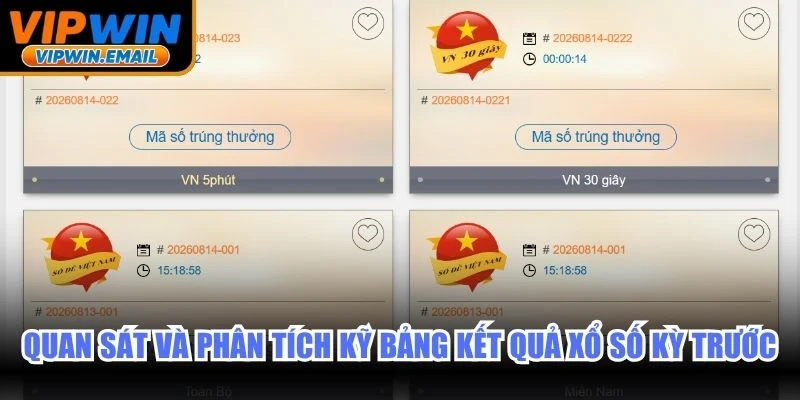 Quan sát và phân tích kỹ bảng kết quả xổ số kỳ trước để cá cược
